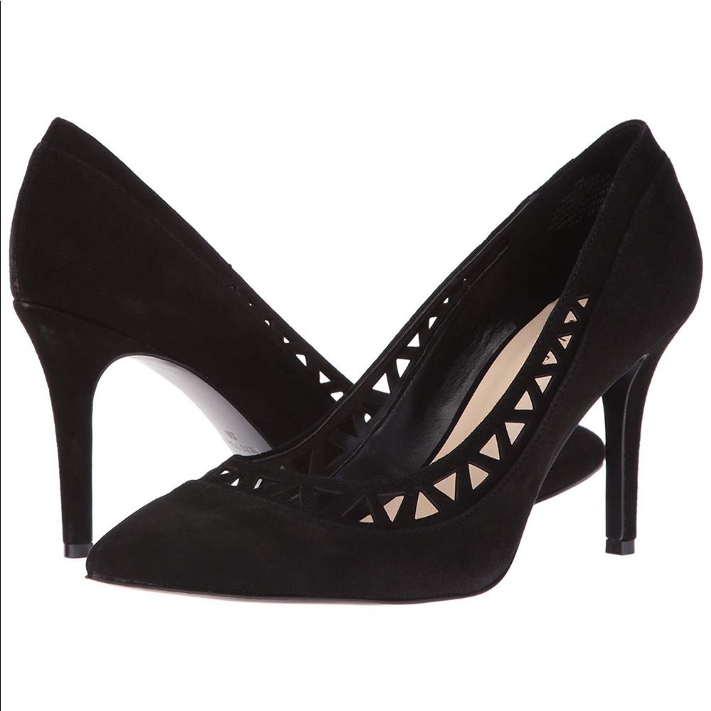 Nine West Jenita Black Suede Pump